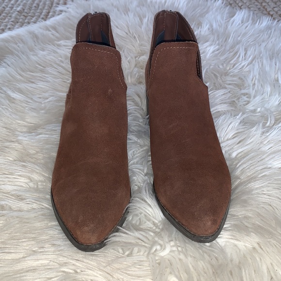 Blondo Waterproof Eliza Suede Ankle Booties Brown Boots Square Heel Size… - Picture 6 of 12